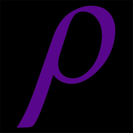 Predicta P - Violet on Black 512x512